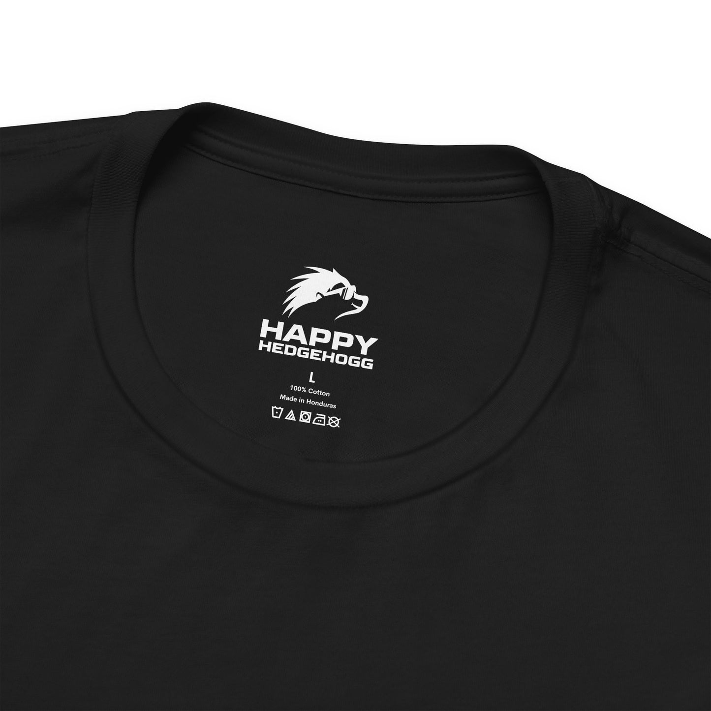 Happy Hedgehogg Short Sleeve Tee - Black/White Logos