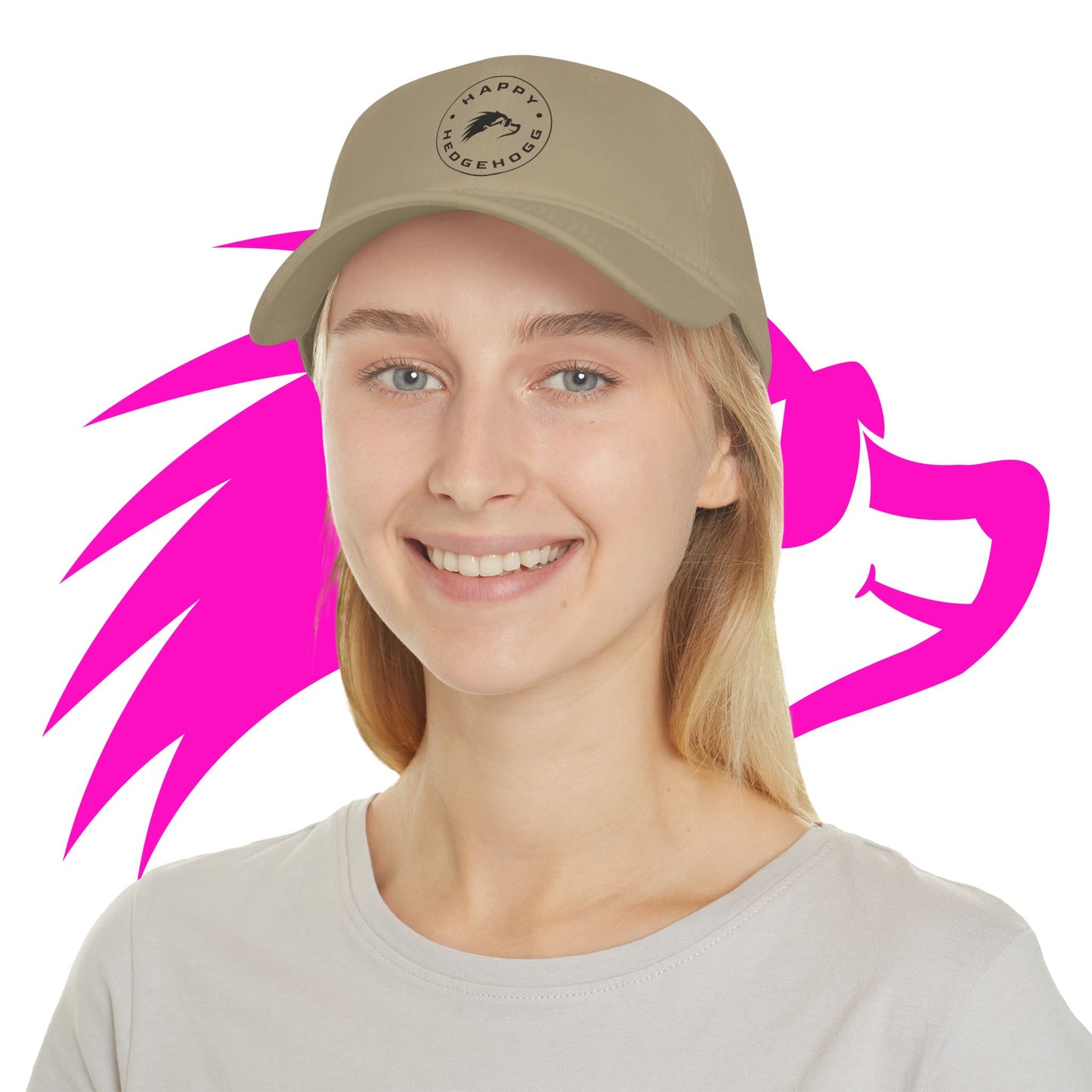 Low Profile Baseball Cap - Happy Hedgehogg