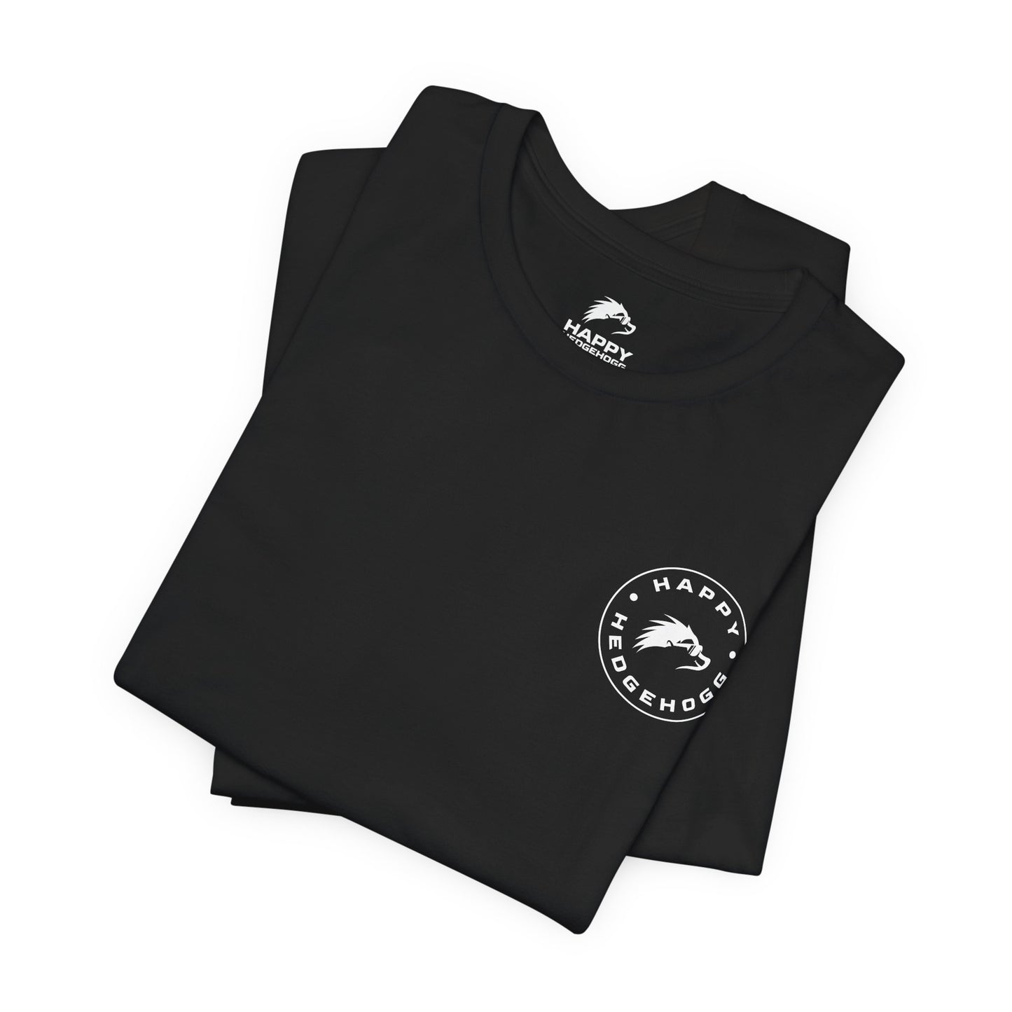 Happy Hedgehogg Short Sleeve Tee - Black/White Logos