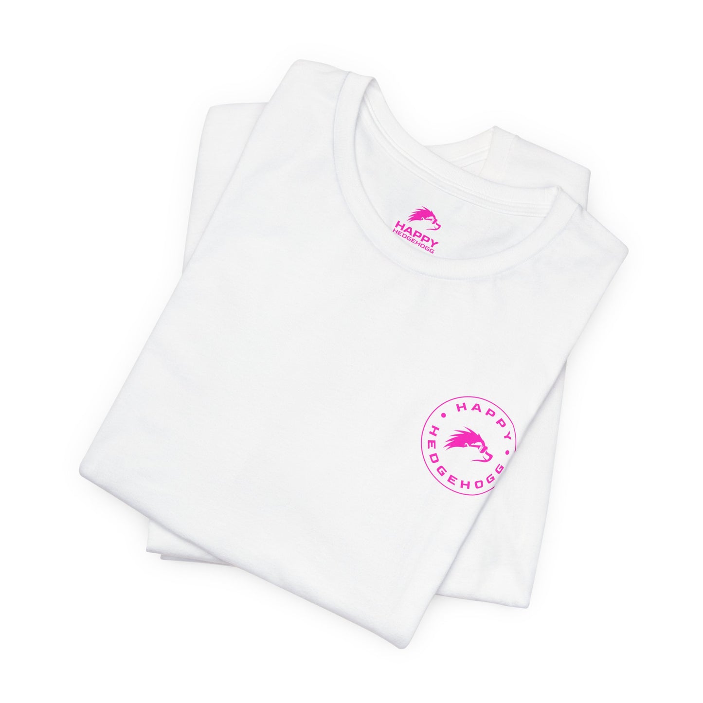 Happy Hedgehogg Short Sleeve Tee - Pink Logo