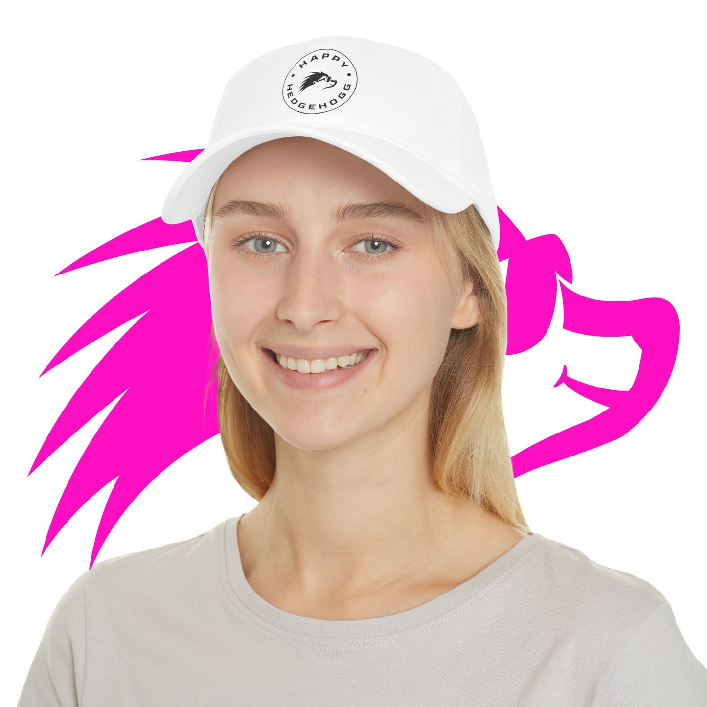 Low Profile Baseball Cap - Happy Hedgehogg
