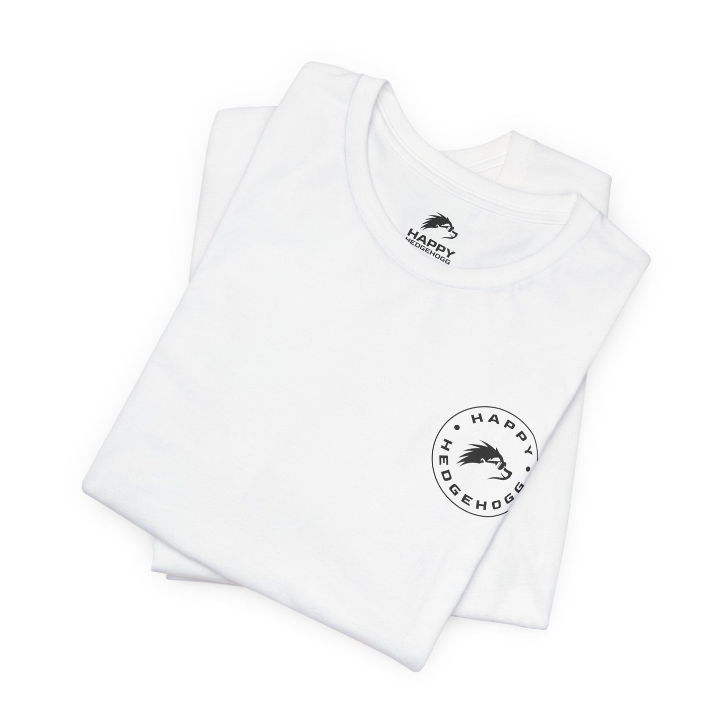 Happy Hedgehogg Short Sleeve Tee - Black/White Logos