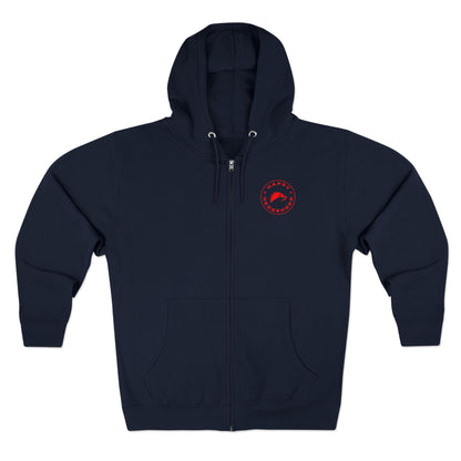 Happy Hedgehogg Graphic Zip-Up Hoodie – Classic Front Logo + Bold Graphic Back Design | Streetwear - Happy Hedgehogg