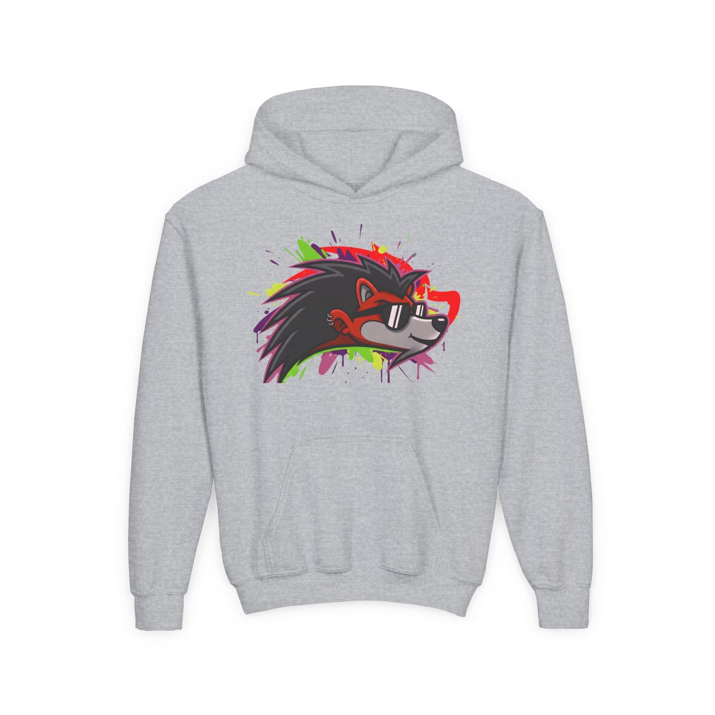 Happy Hedgehogg Youth Pullover Graphic Hoodie – Main Character Energy | Streetwear for Kids & Teens