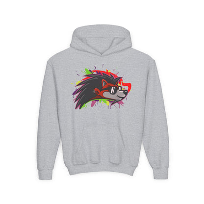 Happy Hedgehogg Youth Pullover Graphic Hoodie – Main Character Energy | Streetwear for Kids & Teens