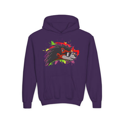 Happy Hedgehogg Youth Pullover Graphic Hoodie – Main Character Energy | Streetwear for Kids & Teens