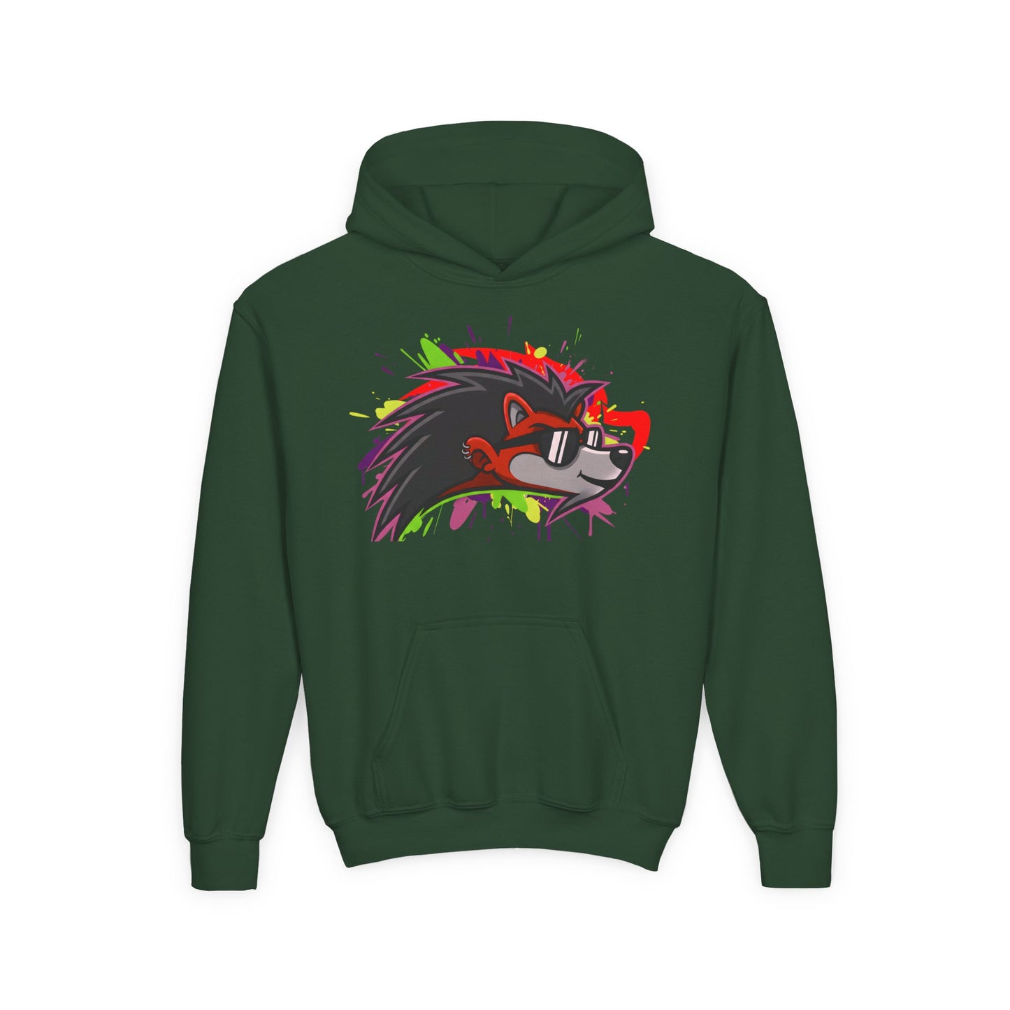 Happy Hedgehogg Youth Pullover Graphic Hoodie – Main Character Energy | Streetwear for Kids & Teens