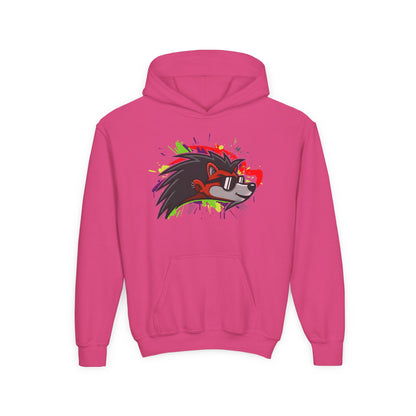 Youth Hoodie - Happy Hedgehogg