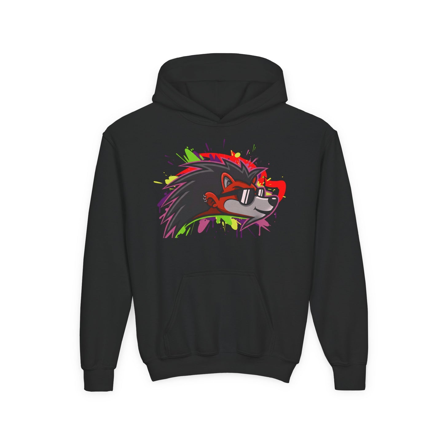 Happy Hedgehogg Youth Pullover Graphic Hoodie – Main Character Energy | Streetwear for Kids & Teens