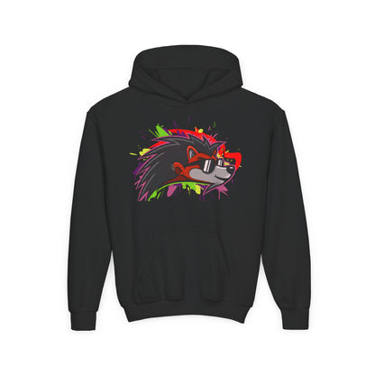 Happy Hedgehogg Youth Pullover Graphic Hoodie – Main Character Energy | Streetwear for Kids & Teens