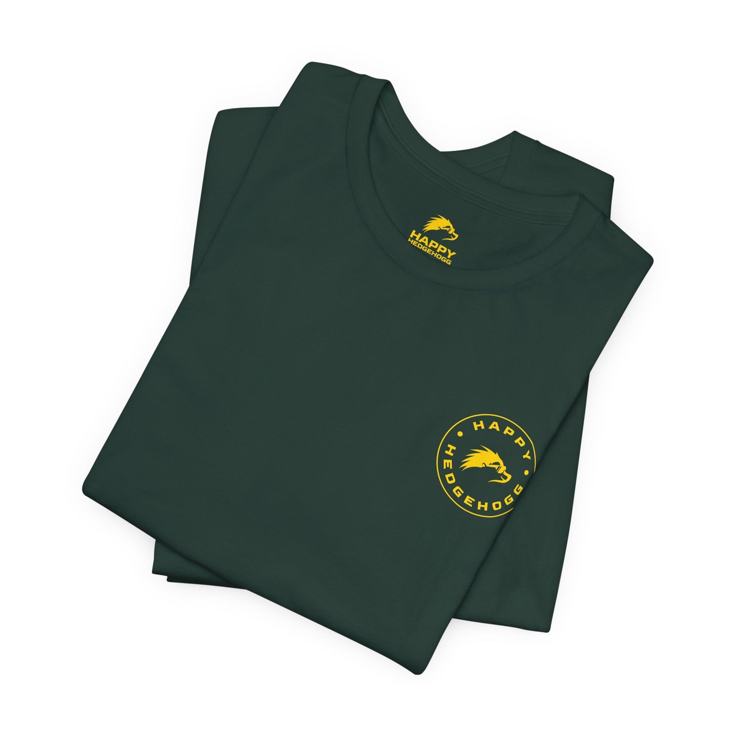 Happy Hedgehogg Classic Tee – Everyday Comfort with Gold Logo - Happy Hedgehogg