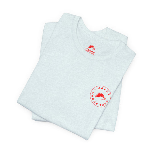 Happy Hedgehogg Short Sleeve Tee - Red Logo - Happy Hedgehogg