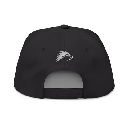 Embroidered Flat Bill Snapback Cap