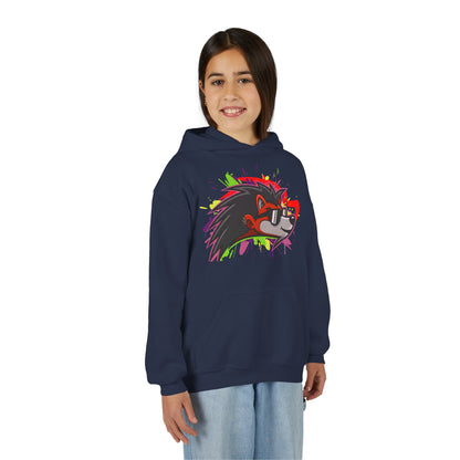 Happy Hedgehogg Youth Pullover Graphic Hoodie – Main Character Energy | Streetwear for Kids & Teens