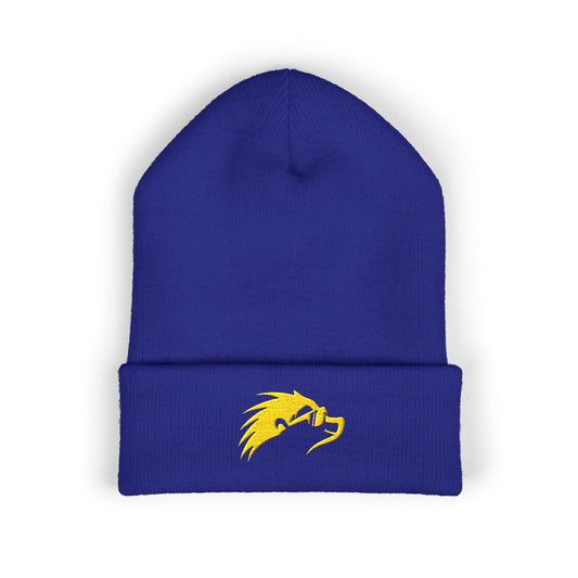 Happy Hedgehogg™ Beanie – Stay Cozy, Stay Happy.  Gold Embroidered Logo.