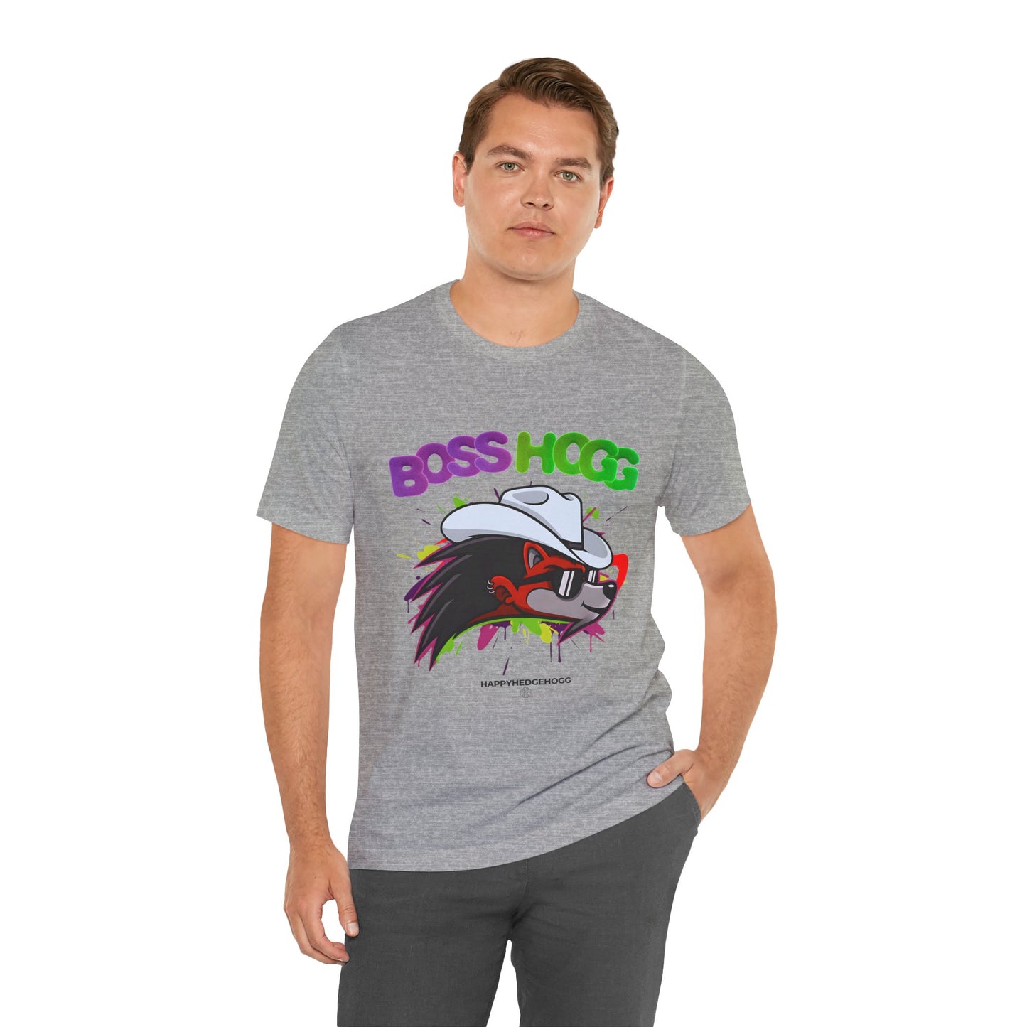 Happy Hedgehogg "BOSS HOGG" Graphic T Shirt -  Bold Graphic Tee | Happy Hedgehogg Streetwear
