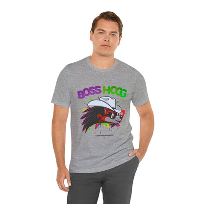Happy Hedgehogg "BOSS HOGG" Graphic T Shirt -  Bold Graphic Tee | Happy Hedgehogg Streetwear