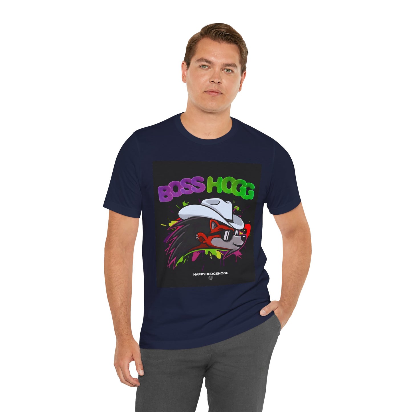 Happy Hedgehogg "BOSS HOGG" Graphic T Shirt -  Bold Graphic Tee | Happy Hedgehogg Streetwear