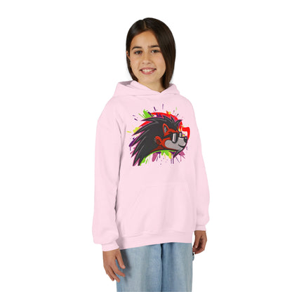 Happy Hedgehogg Youth Pullover Graphic Hoodie – Main Character Energy | Streetwear for Kids & Teens