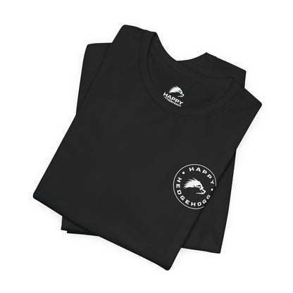 Happy Hedgehogg Short Sleeve Tee - Black/White Logos