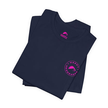 Happy Hedgehogg Short Sleeve Tee - Pink Logo