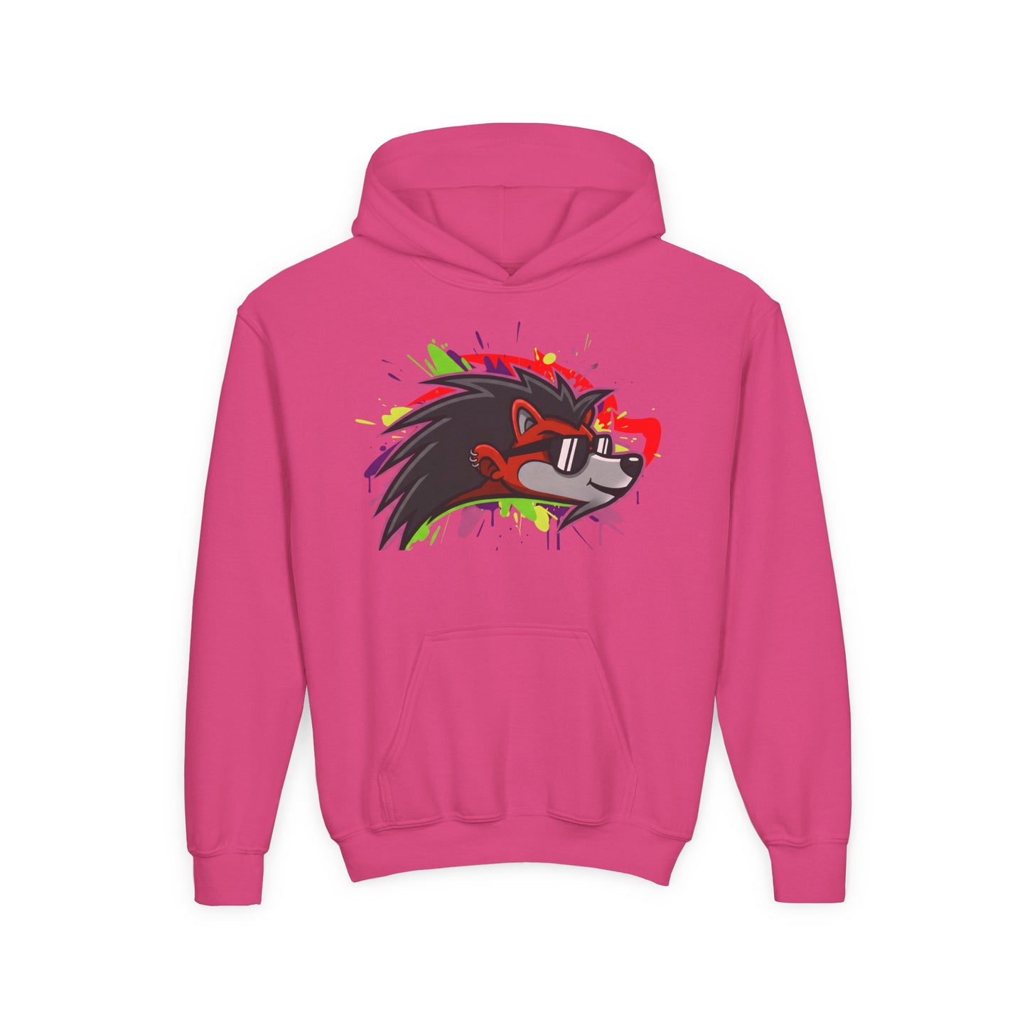 Happy Hedgehogg Youth Pullover Graphic Hoodie – Main Character Energy | Streetwear for Kids & Teens