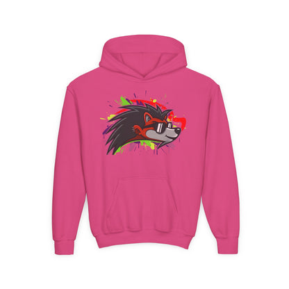 Happy Hedgehogg Youth Pullover Graphic Hoodie – Main Character Energy | Streetwear for Kids & Teens