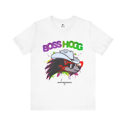 Happy Hedgehogg "BOSS HOGG" Graphic T Shirt -  Bold Graphic Tee | Happy Hedgehogg Streetwear
