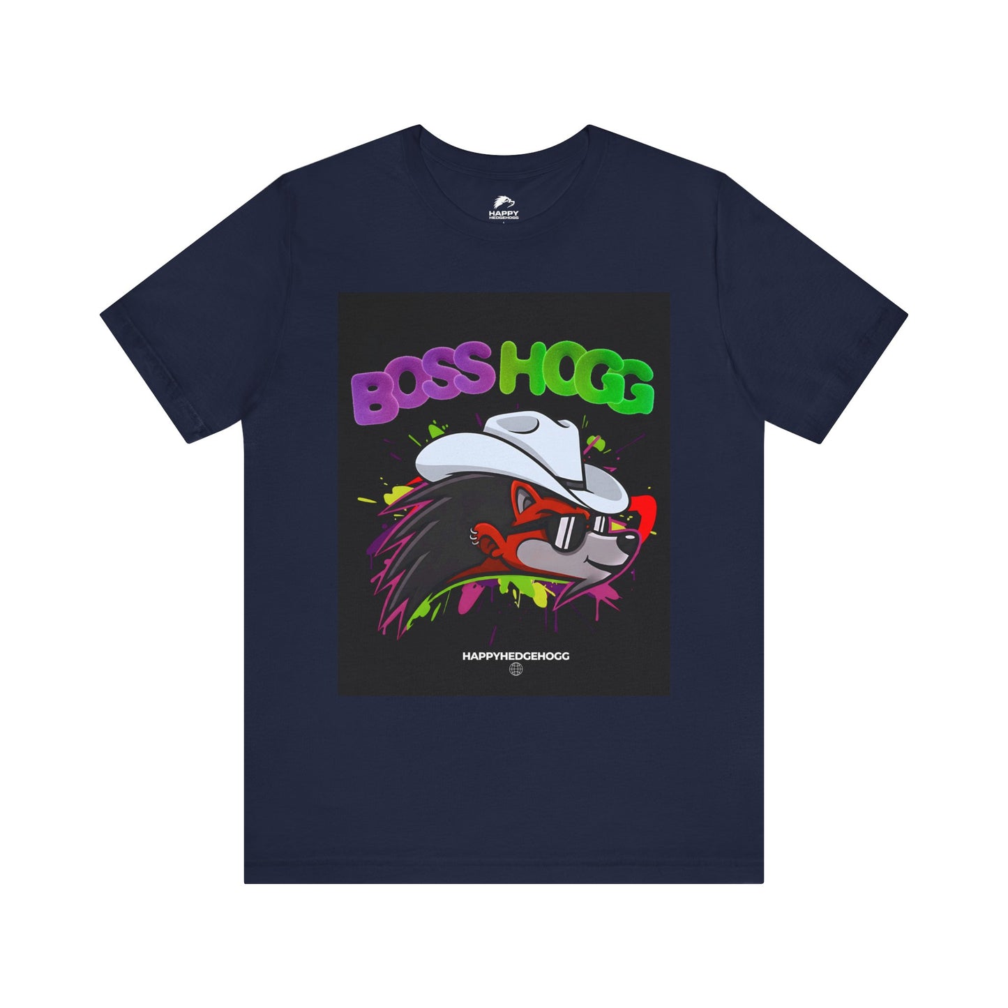 Happy Hedgehogg "BOSS HOGG" Graphic T Shirt -  Bold Graphic Tee | Happy Hedgehogg Streetwear