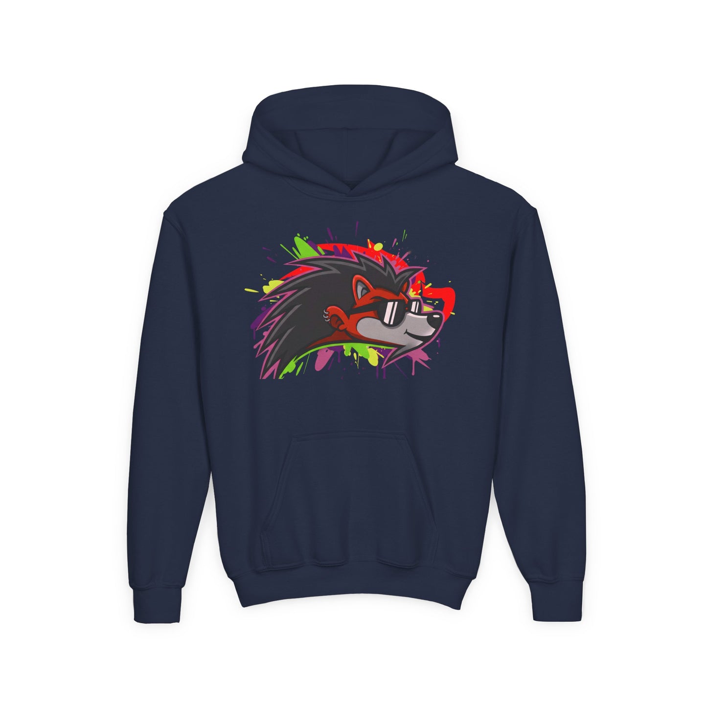 Happy Hedgehogg Youth Pullover Graphic Hoodie – Main Character Energy | Streetwear for Kids & Teens