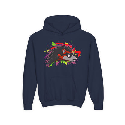 Happy Hedgehogg Youth Pullover Graphic Hoodie – Main Character Energy | Streetwear for Kids & Teens