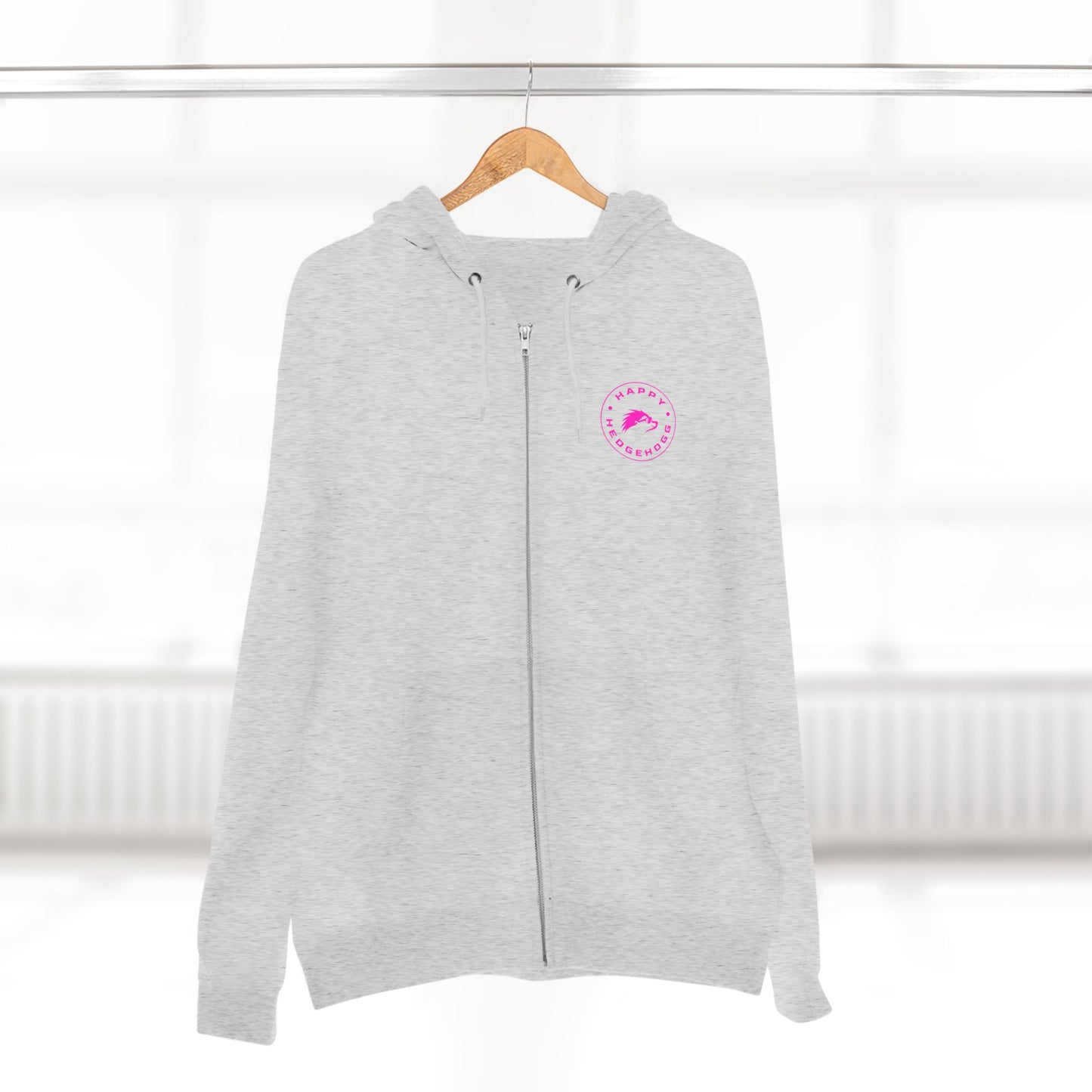 Happy Hedgehogg Classic Zip Hoodie – Everyday Comfort with Pink Happy Hedgehogg Logo - Happy Hedgehogg
