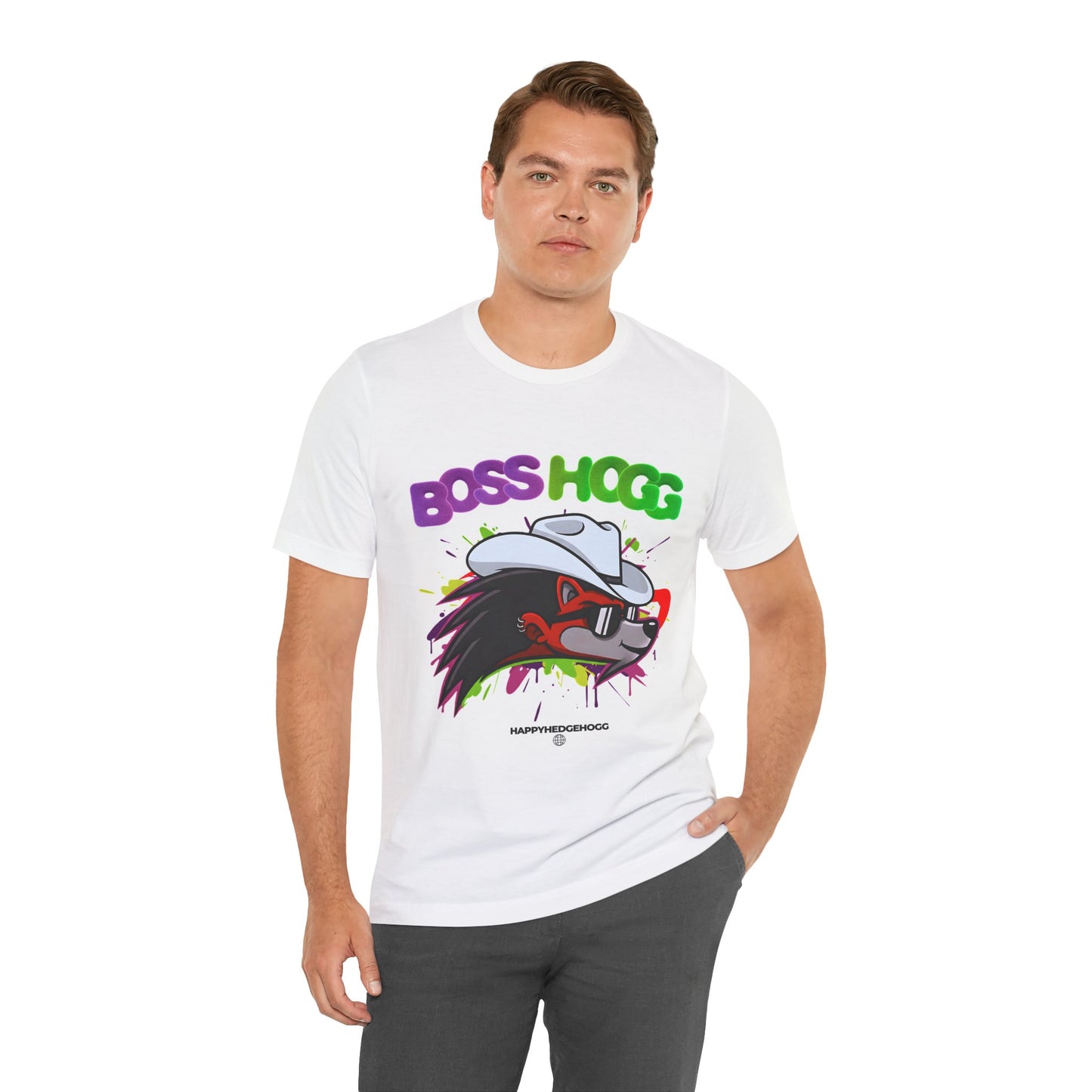 Happy Hedgehogg "BOSS HOGG" Graphic T Shirt -  Bold Graphic Tee | Happy Hedgehogg Streetwear