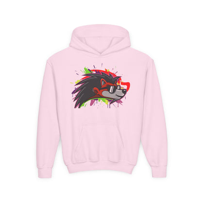 Happy Hedgehogg Youth Pullover Graphic Hoodie – Main Character Energy | Streetwear for Kids & Teens