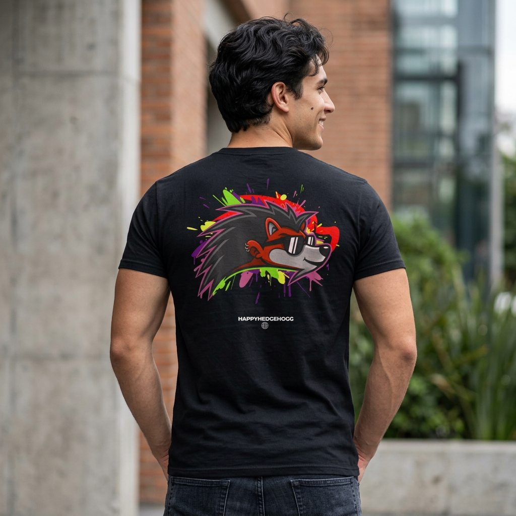 Happy Hedgehogg Classic Tee - Business Up Front, Party in the Back - Happy Hedgehogg