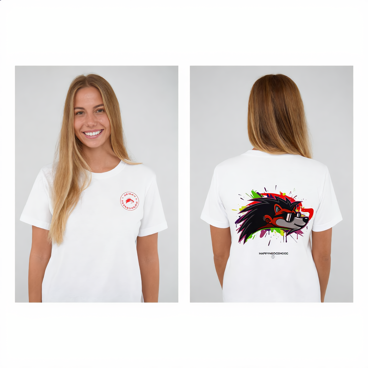 Happy Hedgehogg Classic Tee - Business Up Front, Party in the Back - Happy Hedgehogg