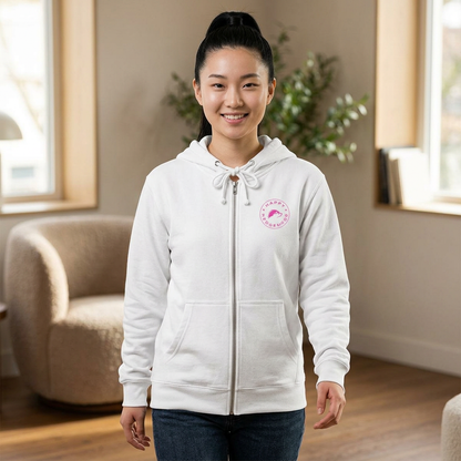 Happy Hedgehogg Classic Zip Hoodie – Everyday Comfort with Pink Happy Hedgehogg Logo - Happy Hedgehogg
