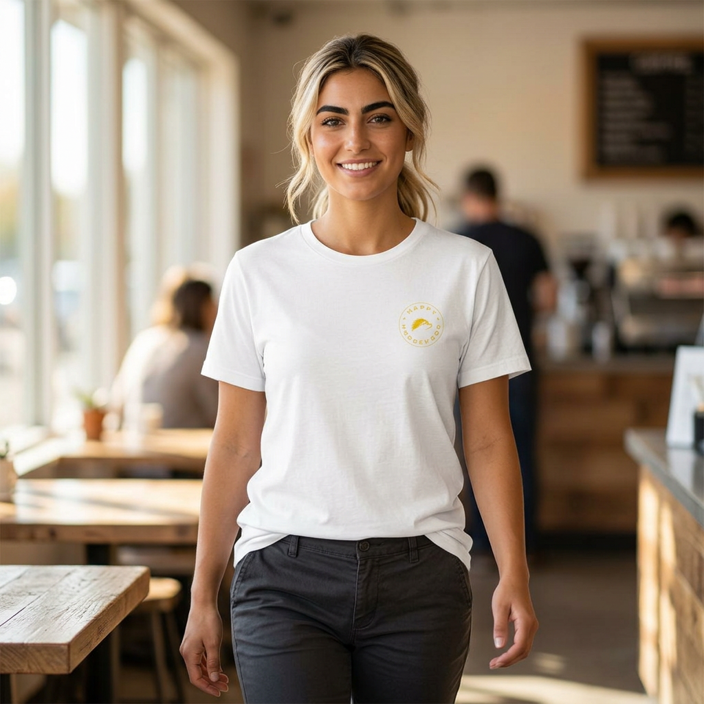 Happy Hedgehogg Classic Tee – Everyday Comfort with Gold Logo - Happy Hedgehogg