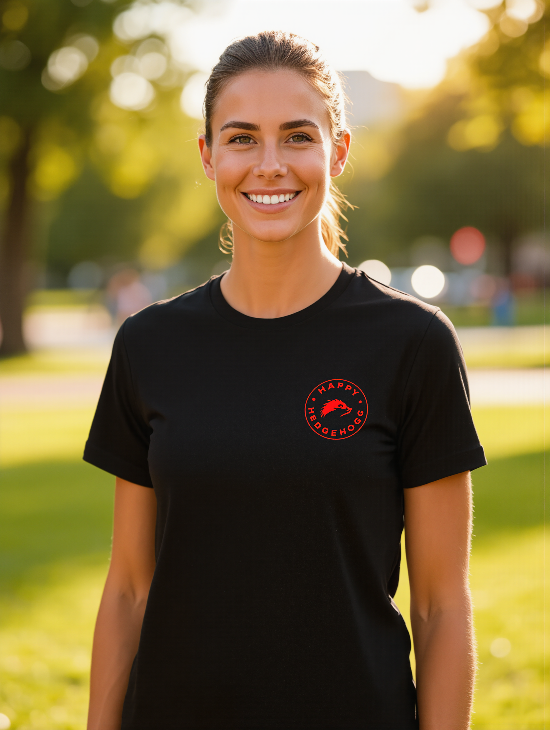 Happy Hedgehogg Classic Tee with Red Logo – Awesome vibes for all of your everyday adventures!! - Happy Hedgehogg
