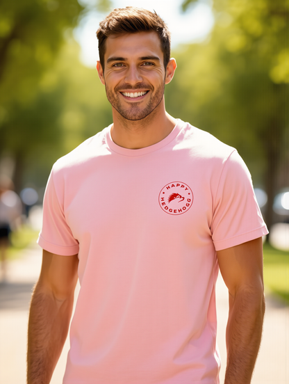 Happy Hedgehogg Classic Tee with Red Logo – Awesome vibes for all of your everyday adventures!! - Happy Hedgehogg