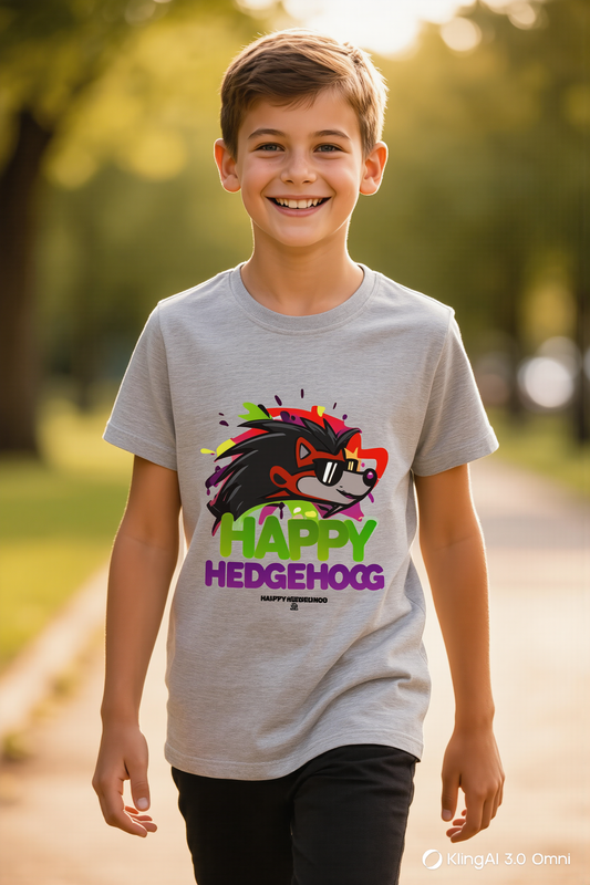 Happy Hedgehogg Youth Tee – Everyday Comfort with Bold Graphic - Happy Hedgehogg