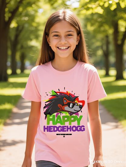 Happy Hedgehogg Youth Tee – Everyday Comfort with Bold Graphic - Happy Hedgehogg