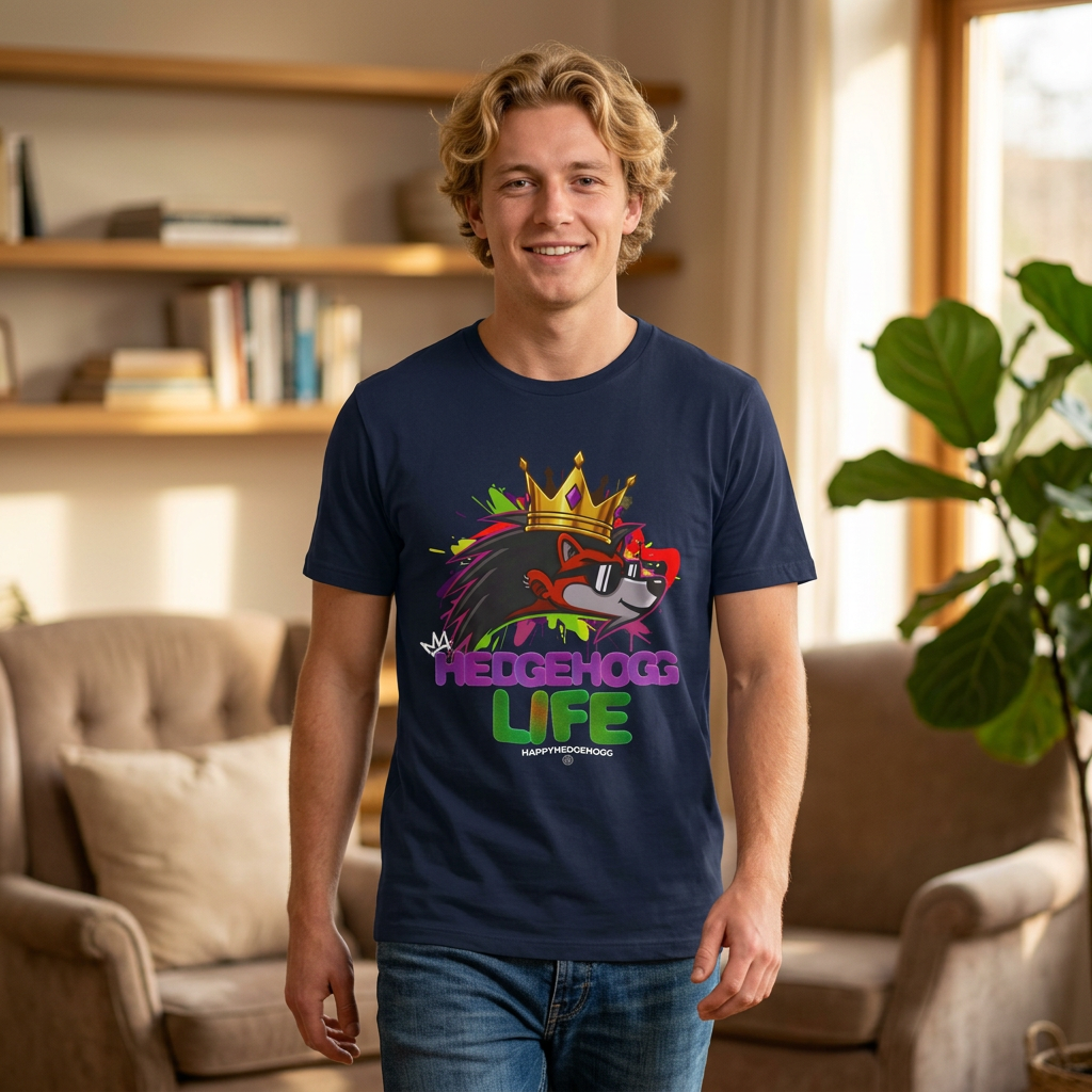 Happy Hedgehogg “Hedgehogg Life” Tee – Easy Comfort, Everyday Energy - Happy Hedgehogg