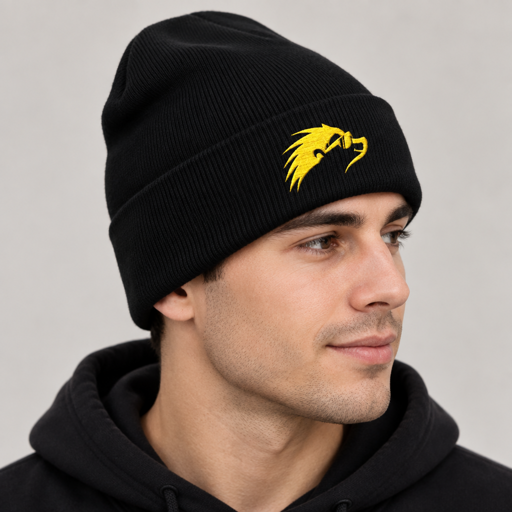 Gold Icon Beanie - Happy Hedgehogg