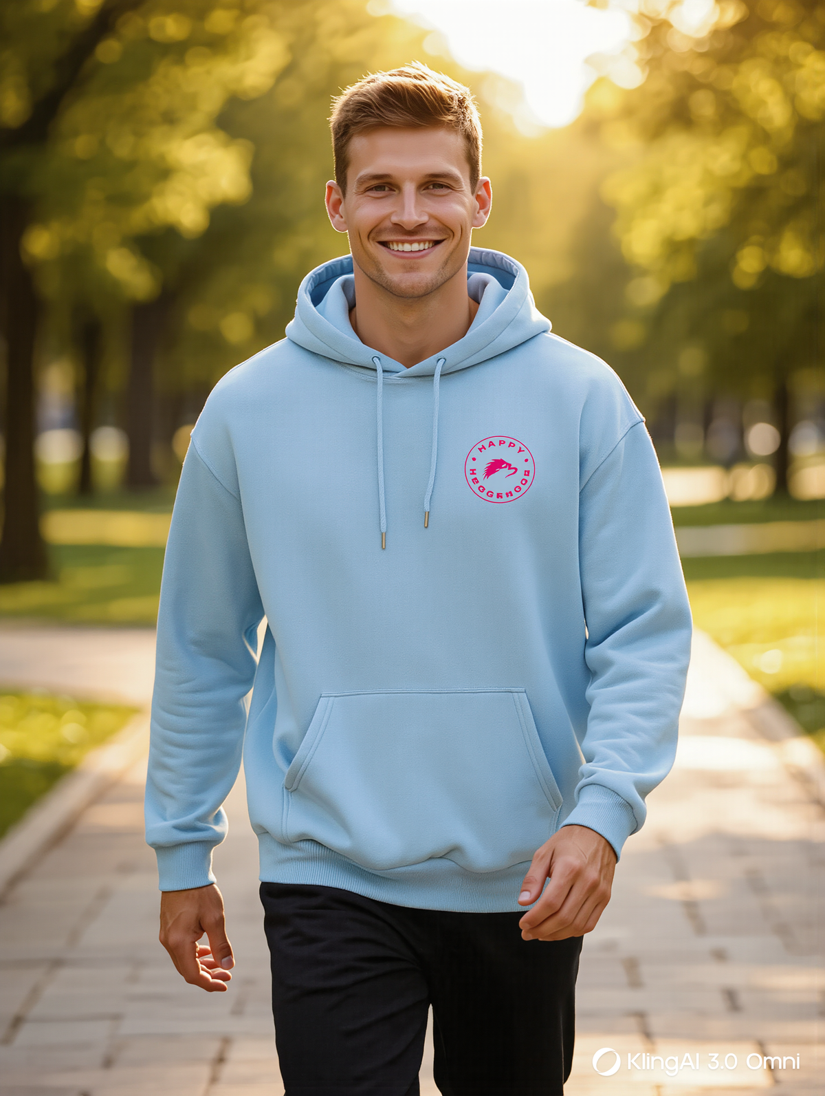 Pink Logo Hoodie - Happy Hedgehogg