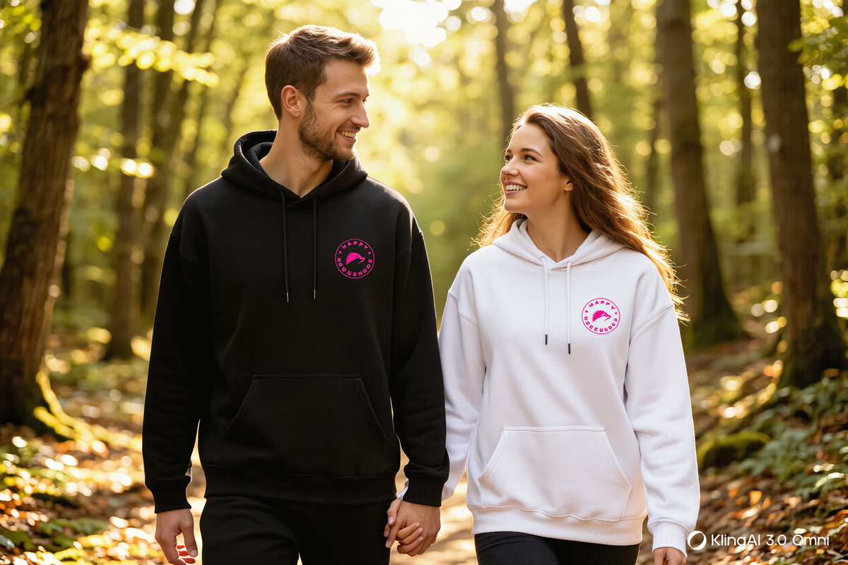 Pink Logo Hoodie - Happy Hedgehogg
