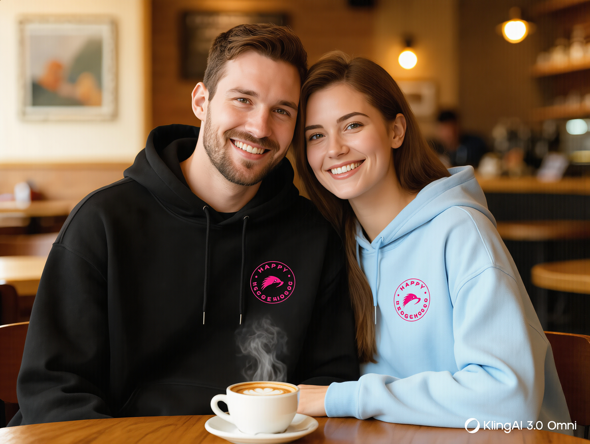 Pink Logo Hoodie - Happy Hedgehogg