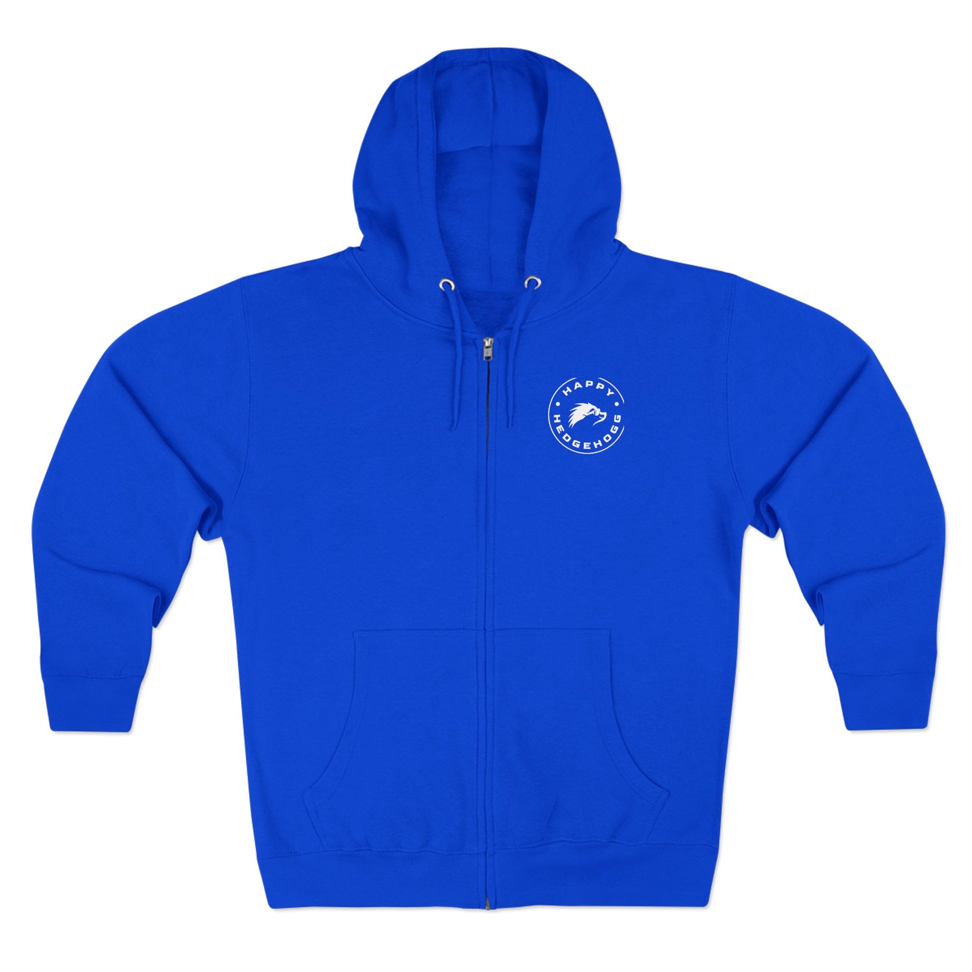 Happy Hedgehogg Graphic Zip-Up Hoodie – Classic Front Logo + Bold Graphic Back Design | Streetwear - Happy Hedgehogg