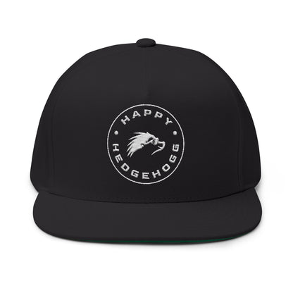 Embroidered Flat Bill Snapback Cap