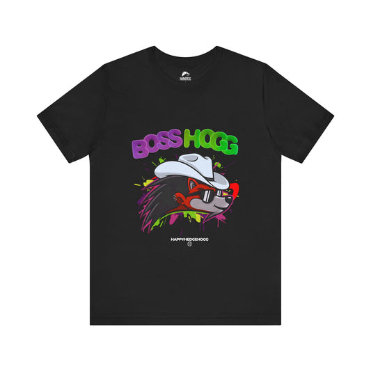 Happy Hedgehogg "BOSS HOGG" Graphic T Shirt -  Bold Graphic Tee | Happy Hedgehogg Streetwear - Happy Hedgehogg